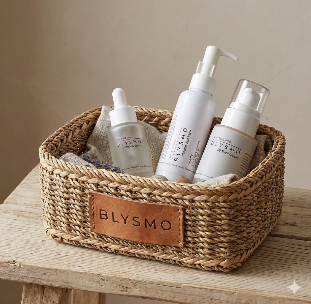 BLYSMO Ultimate Whitening Set – Face Wash + Night Cream + Vitamin C Serum
