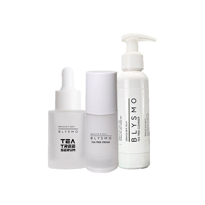 TEA TREE CREAM + TEA TREE SERUM + TEA TREE CLEANSER
