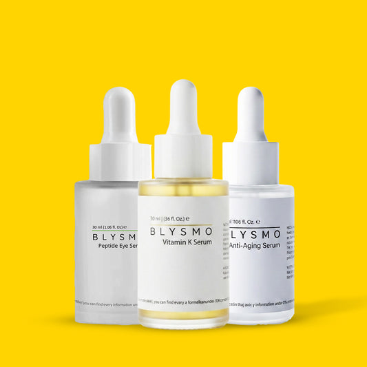 BLYSMO Anti-Wrinkle Bundle – Vitamin K Serum, Anti Aging Serum & Peptide Eye Serum