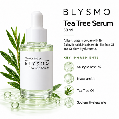 Blysmo Tea Tree Duo – Cleanser 100ml + Serum 30ml
