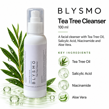 Blysmo Tea Tree Duo – Cleanser 100ml + Serum 30ml