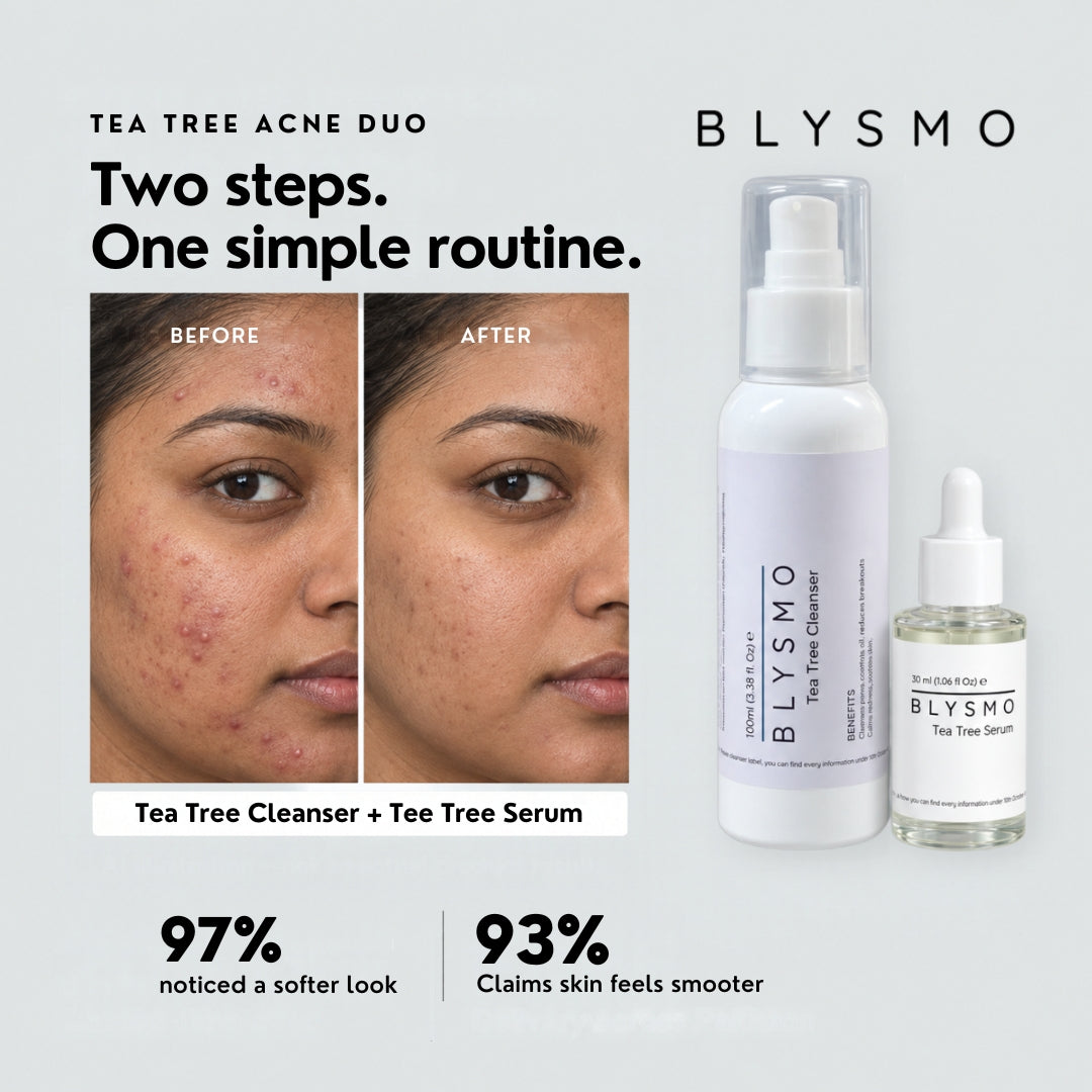 Blysmo Tea Tree Duo – Cleanser 100ml + Serum 30ml