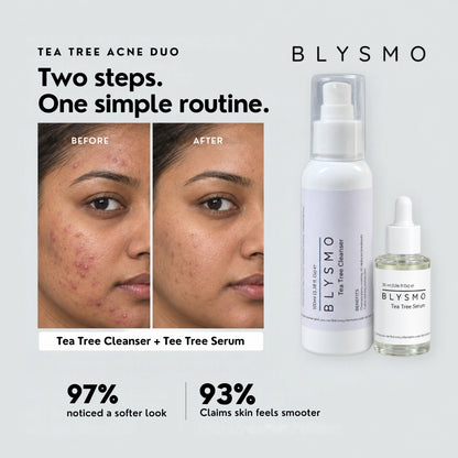 Blysmo Tea Tree Duo – Cleanser 100ml + Serum 30ml