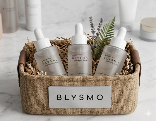 BLYSMO Anti-Wrinkle Bundle – Vitamin K Serum, Anti Aging Serum & Peptide Eye Serum