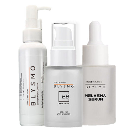 Melasma Serum + Bb Night Cream + Whitening Face Wash