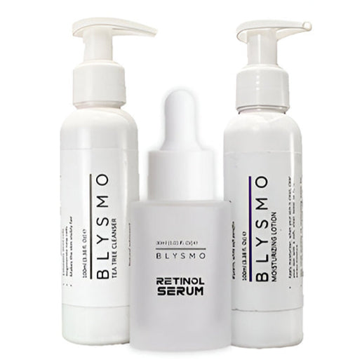 Retinol Serum + Tea Tree Cleanser + Moisturizing Lotion