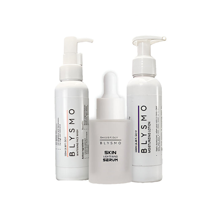 SKIN LIGHTENING SERUM + WHITENING FACE WASH + MOISTURIZING LOTION
