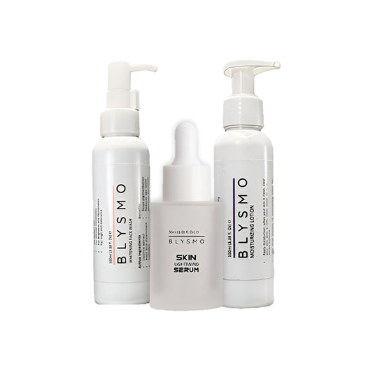 SKIN LIGHTENING SERUM + WHITENING FACE WASH + MOISTURIZING LOTION