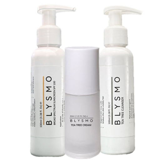 Sunscreen + Tea Tree Cream + Tea Tree Cleanser
