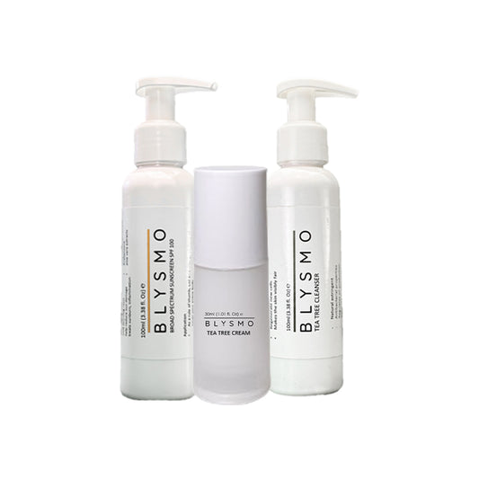 SUNSCREEN + TEA TREE CREAM + TEA TREE CLEANSER