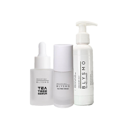 TEA TREE CREAM + TEA TREE SERUM + TEA TREE CLEANSER