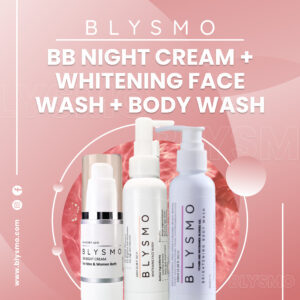 BB NIGHT CREAM + WHITENING FACE WASH + BODY WASH